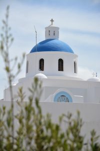santorini, vacation, signpost, greece, summer, greek, mediterranean, nature, tourism, blue