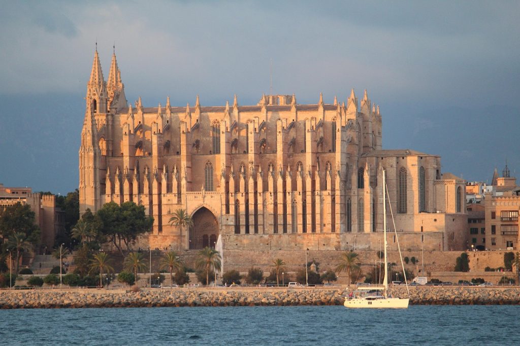 la seu, saint mary cathedral, mallorca, palma, spain, cathedral, bishopric, balearic island